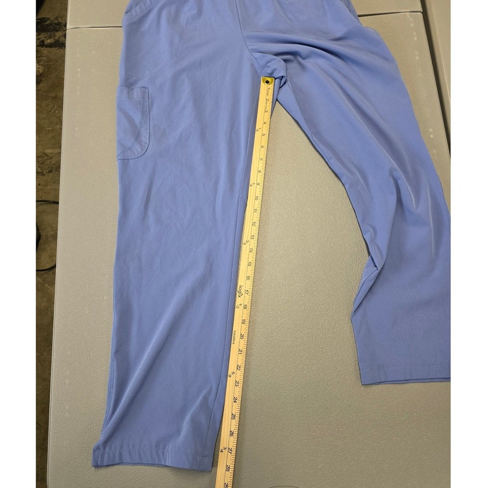 Skechers Scrub Set XL Blue Stretch Top Pants Medical Uniform Womens - Picture 10 of 10
